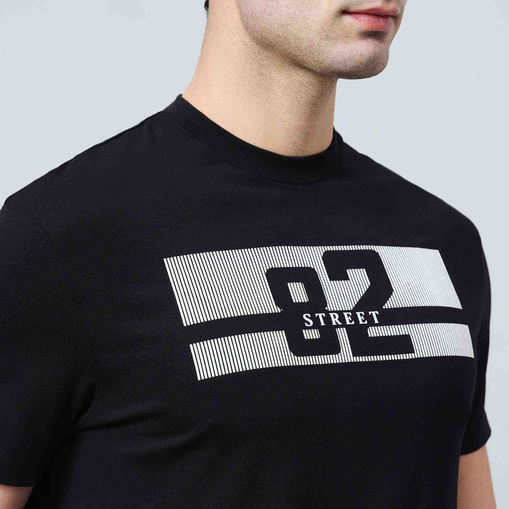 Regular Fit Crew Neck T-shirt - Silicon Logo Print