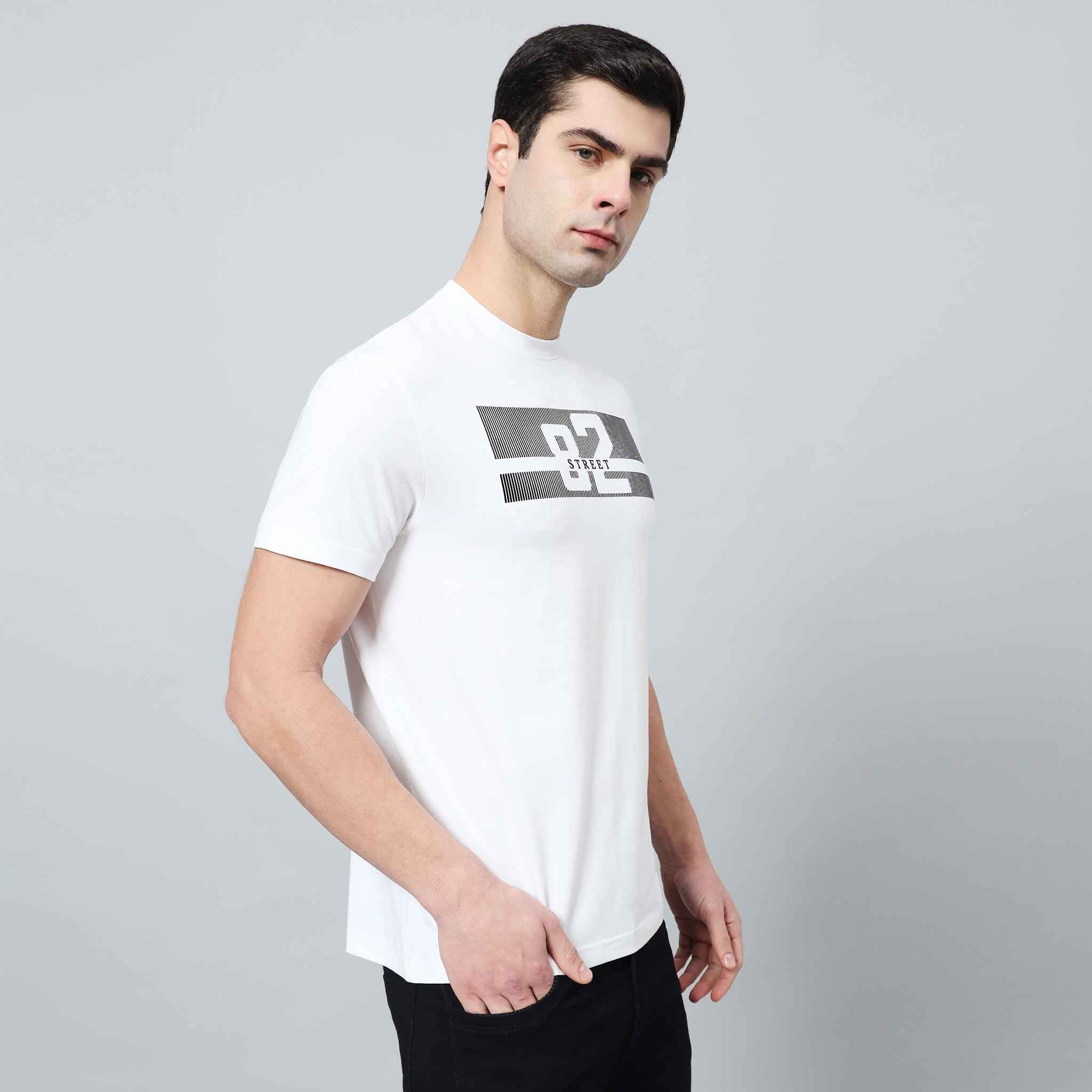 Regular Fit Crew Neck T-shirt - Silicon Logo Print