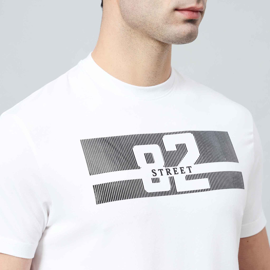 Regular Fit Crew Neck T-shirt - Silicon Logo Print