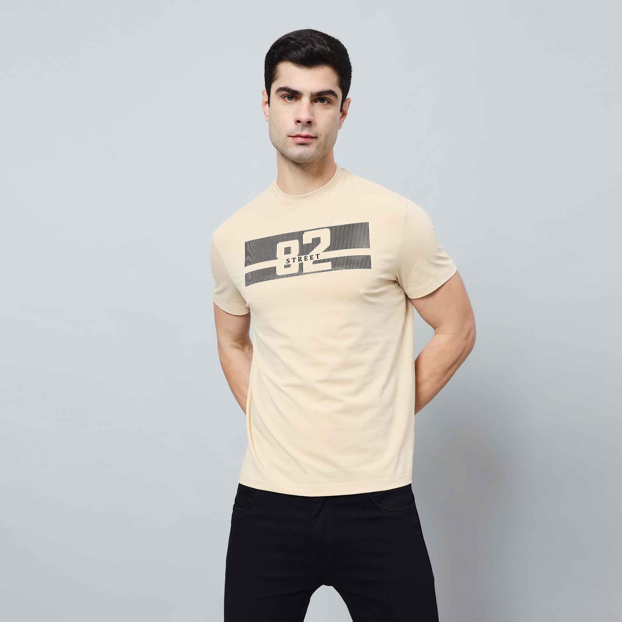 Regular Fit Crew Neck T-shirt - Silicon Logo Print