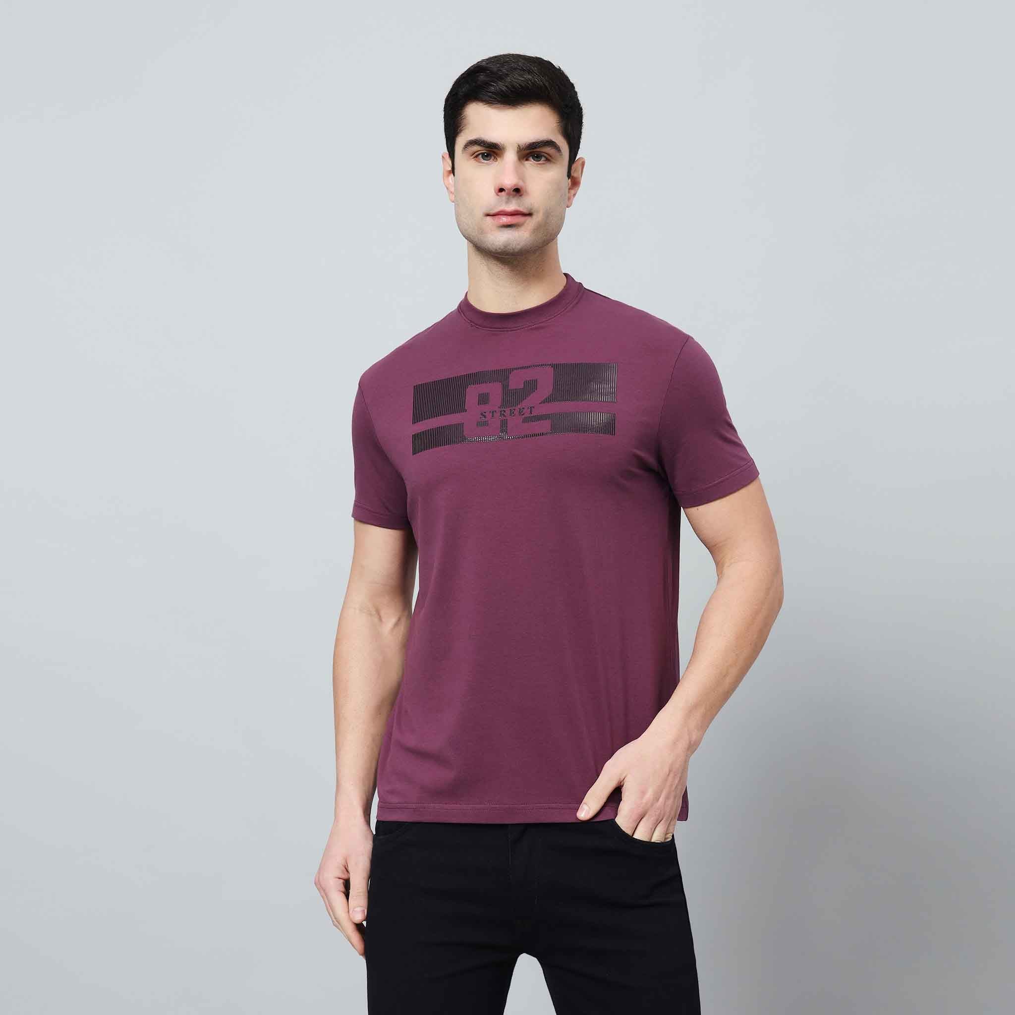 Regular Fit Crew Neck T-shirt - Silicon Logo Print