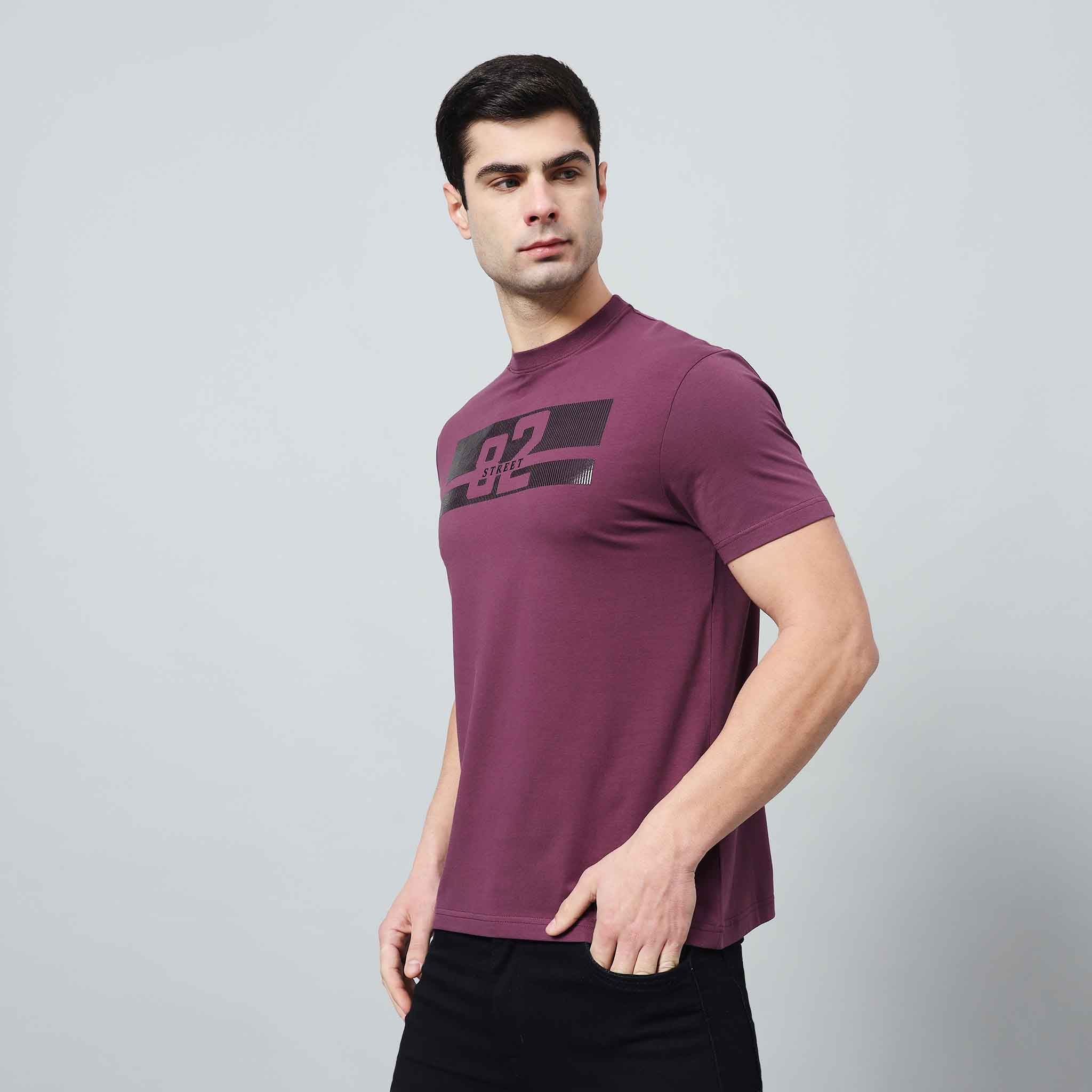 Regular Fit Crew Neck T-shirt - Silicon Logo Print