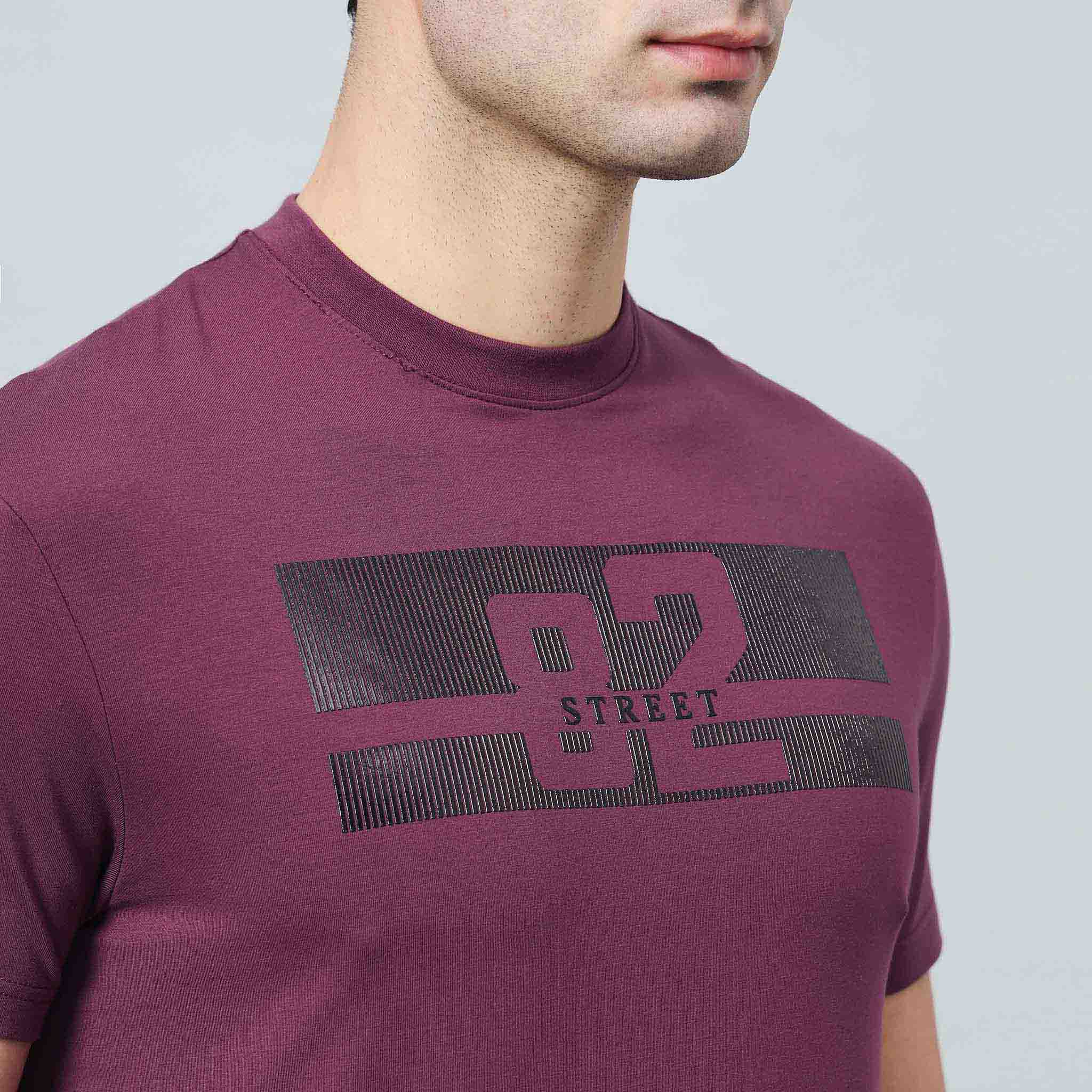 Regular Fit Crew Neck T-shirt - Silicon Logo Print