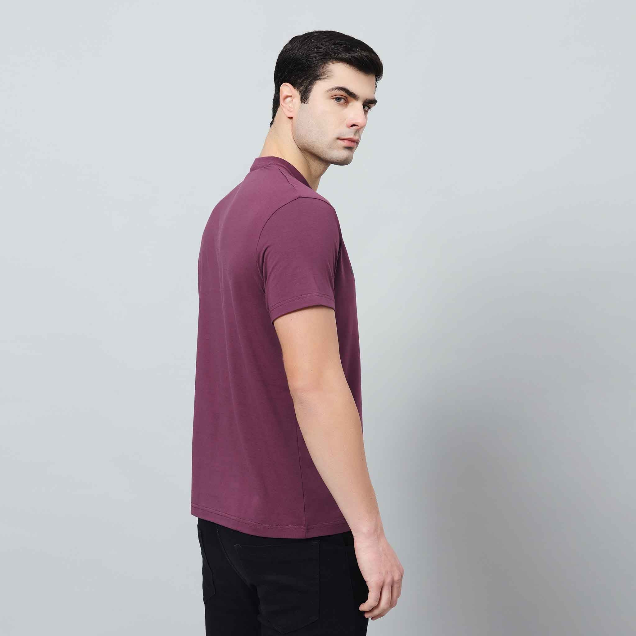 Regular Fit Crew Neck T-shirt - Silicon Logo Print