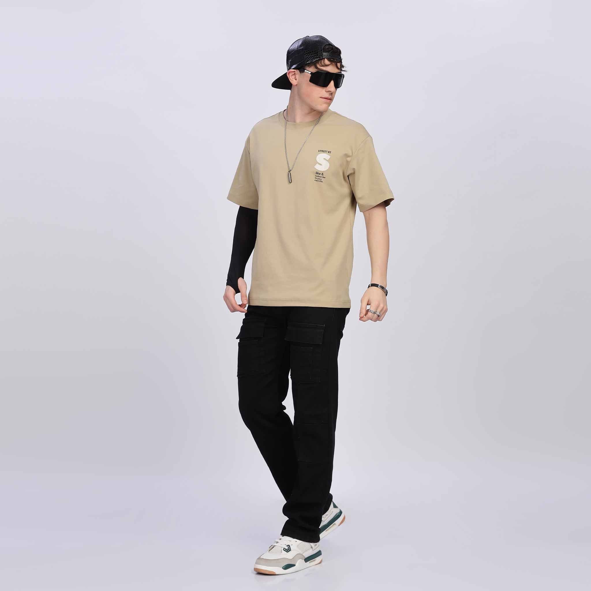 Unisex Applique Detailed Oversize T-shirt