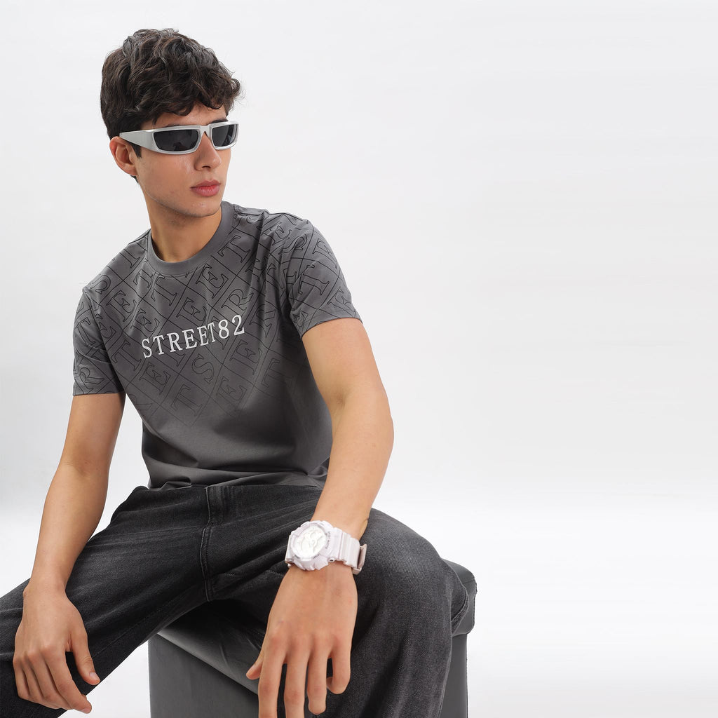Regular Fit Bold Street82 Statement Crew Neck T-shirt