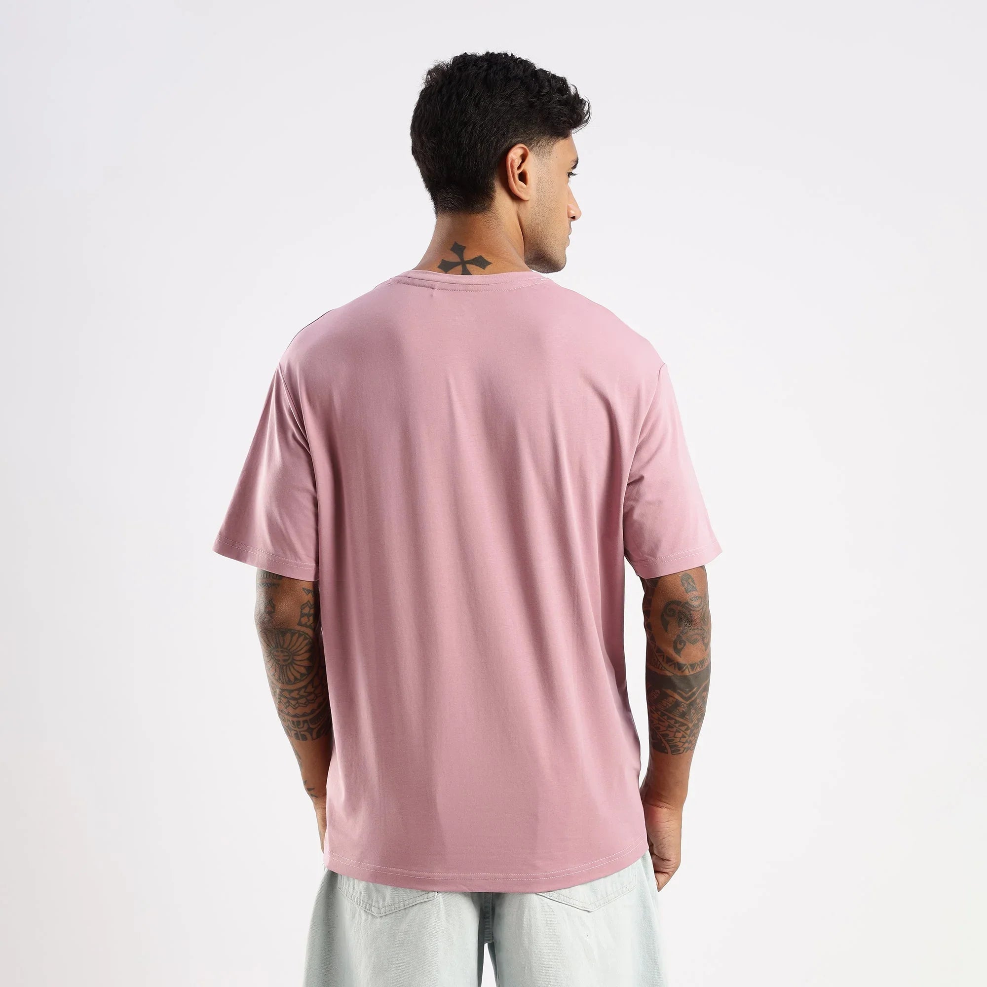 Plain Dusty Orchid Oversized essential t-shirt