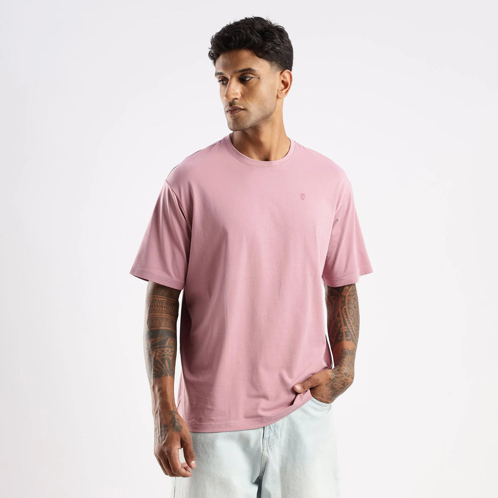 Plain Dusty Orchid Oversized essential t-shirt