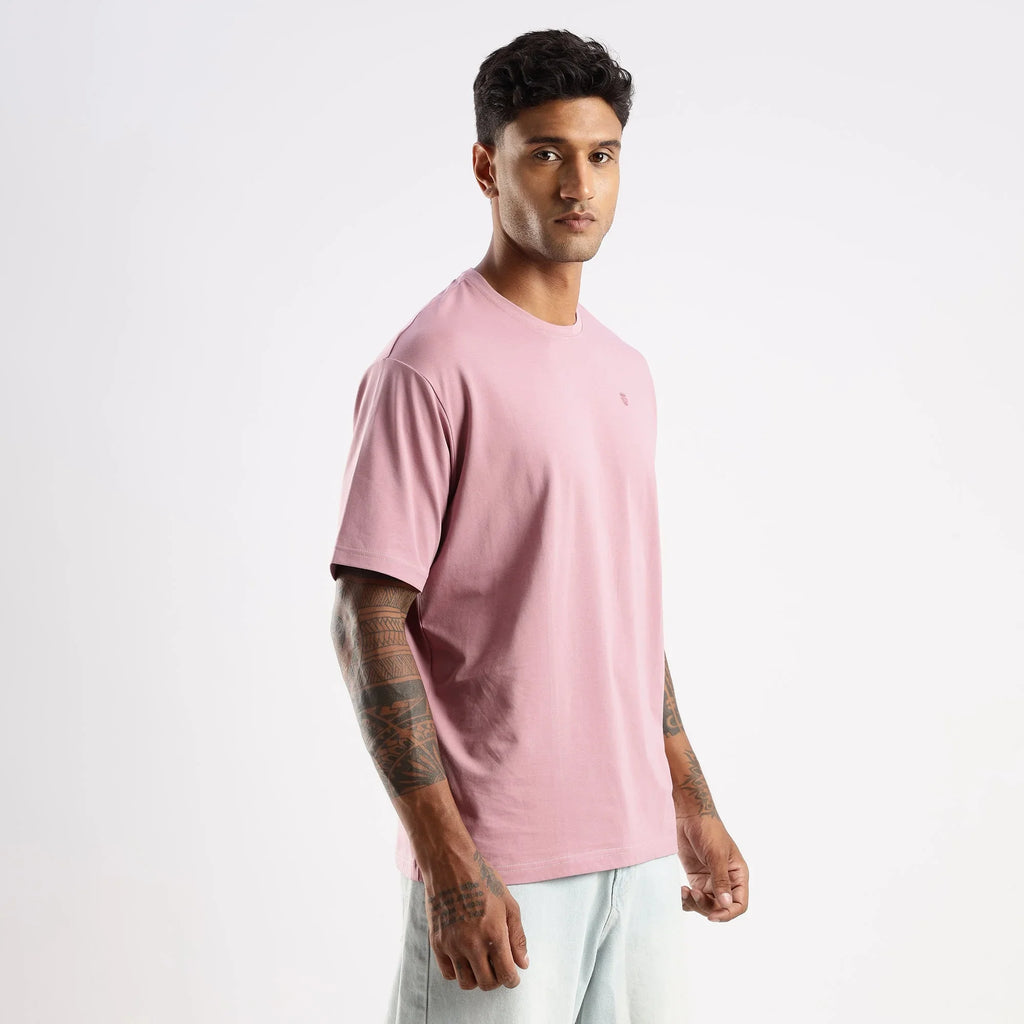 Plain Dusty Orchid Oversized essential t-shirt