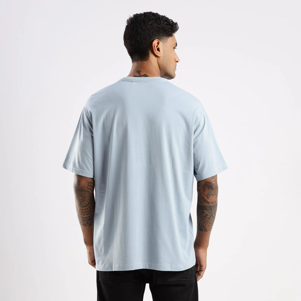 Plain Ashley Blue Oversized essential t-shirt