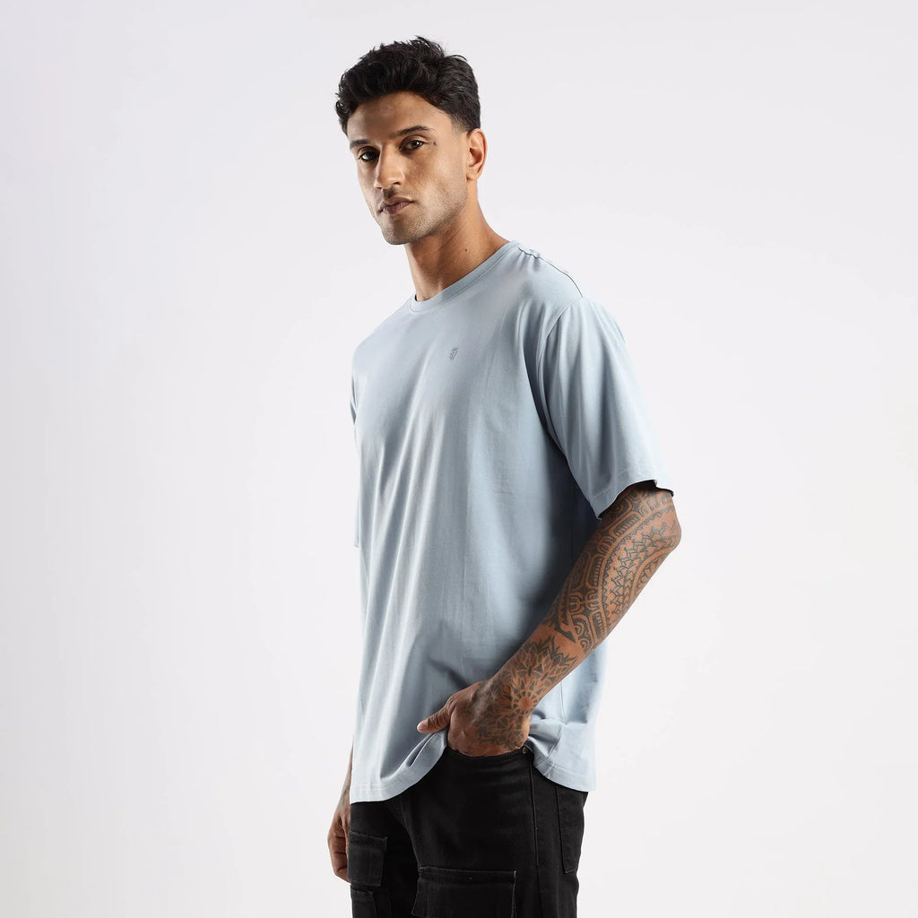 Plain Ashley Blue Oversized essential t-shirt
