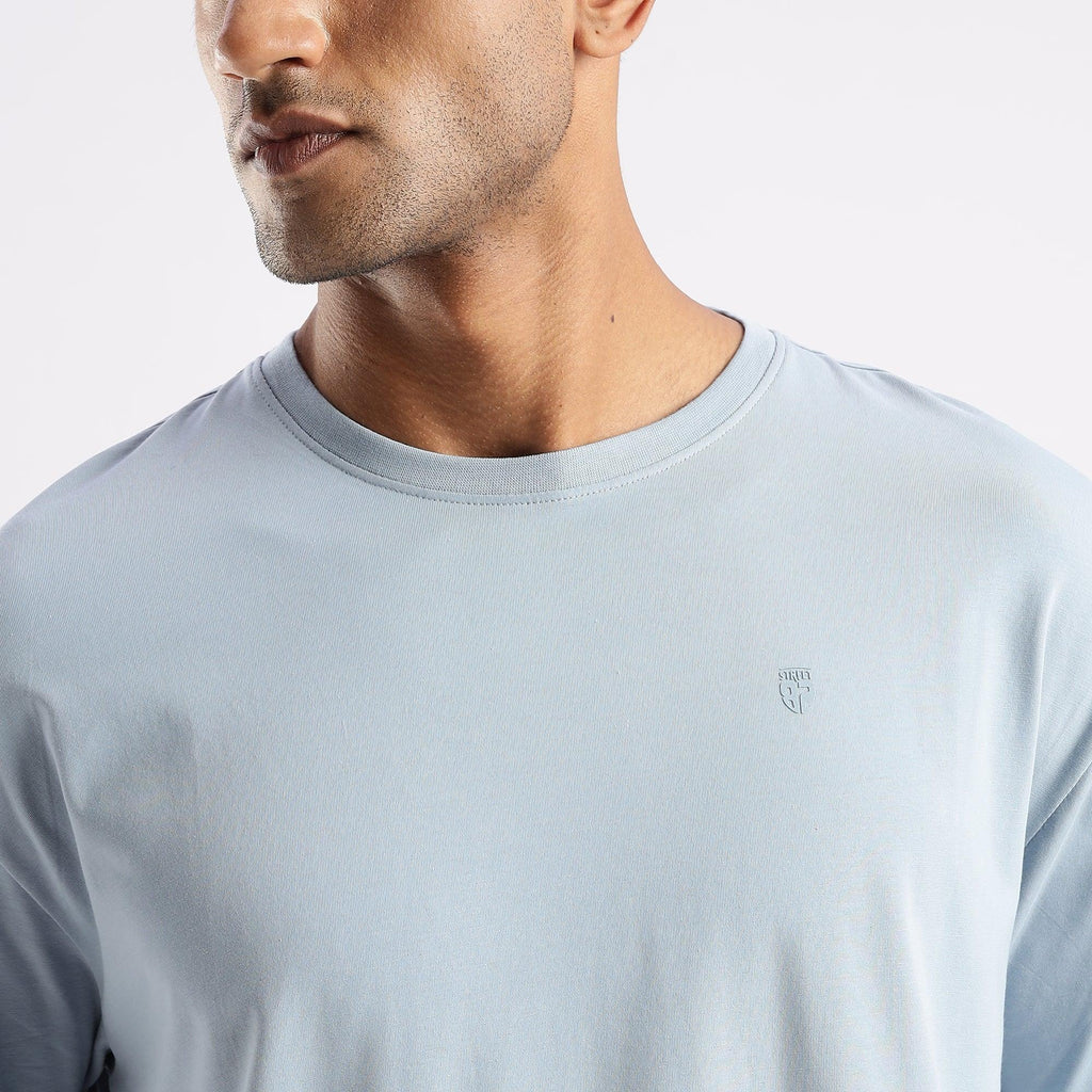 Plain Ashley Blue Oversized essential t-shirt