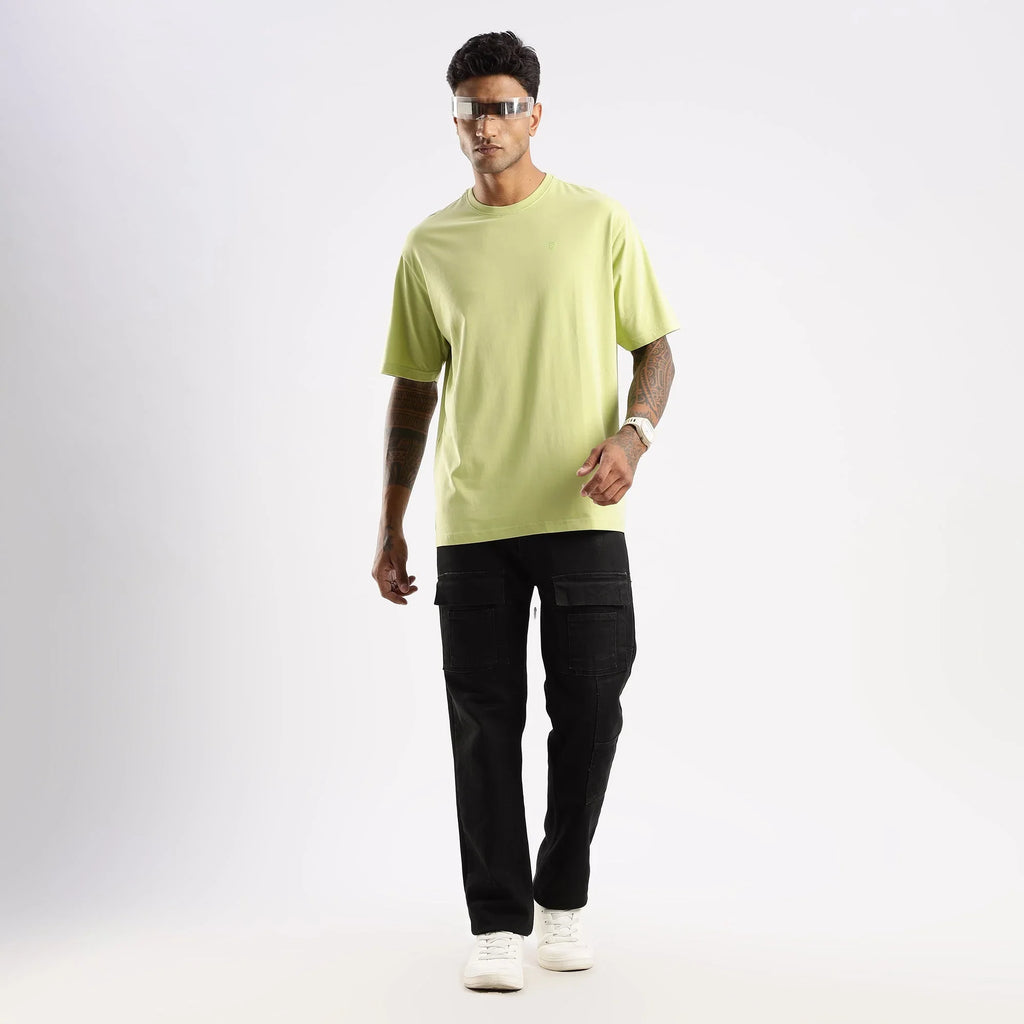 Plain Taragon Oversized essential t-shirt