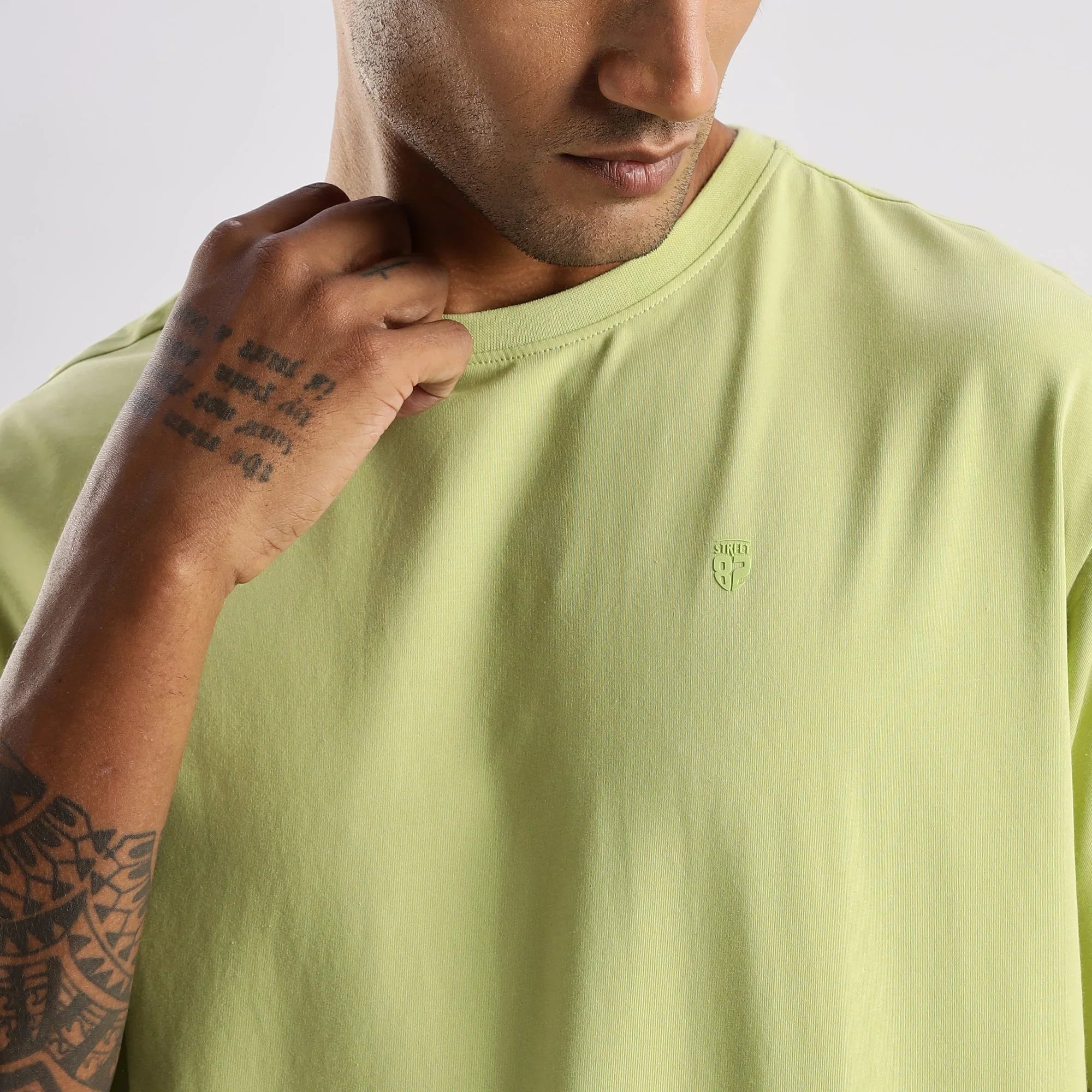 Plain Taragon Oversized essential t-shirt