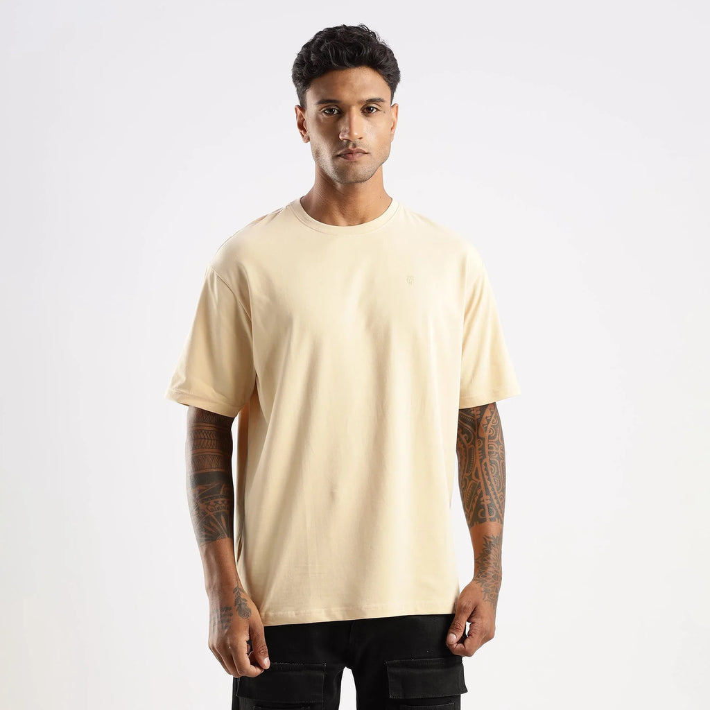 Plain Pebble Oversized essential t-shirt