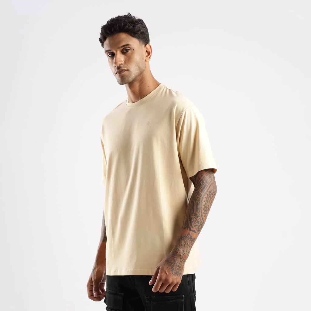 Plain Pebble Oversized essential t-shirt