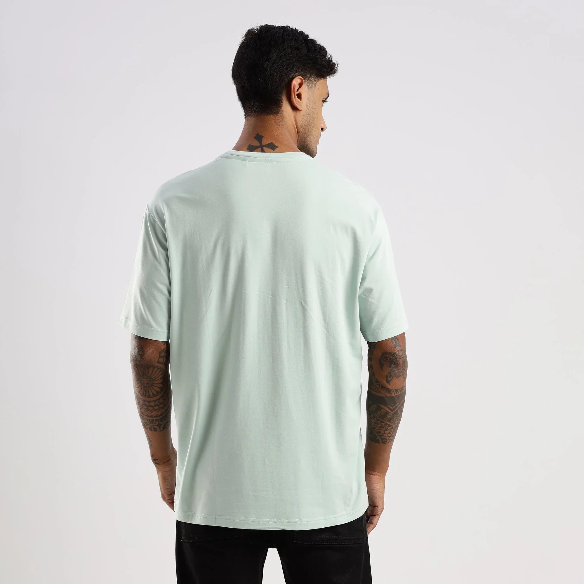 Plain Blue Haze Oversized essential t-shirt