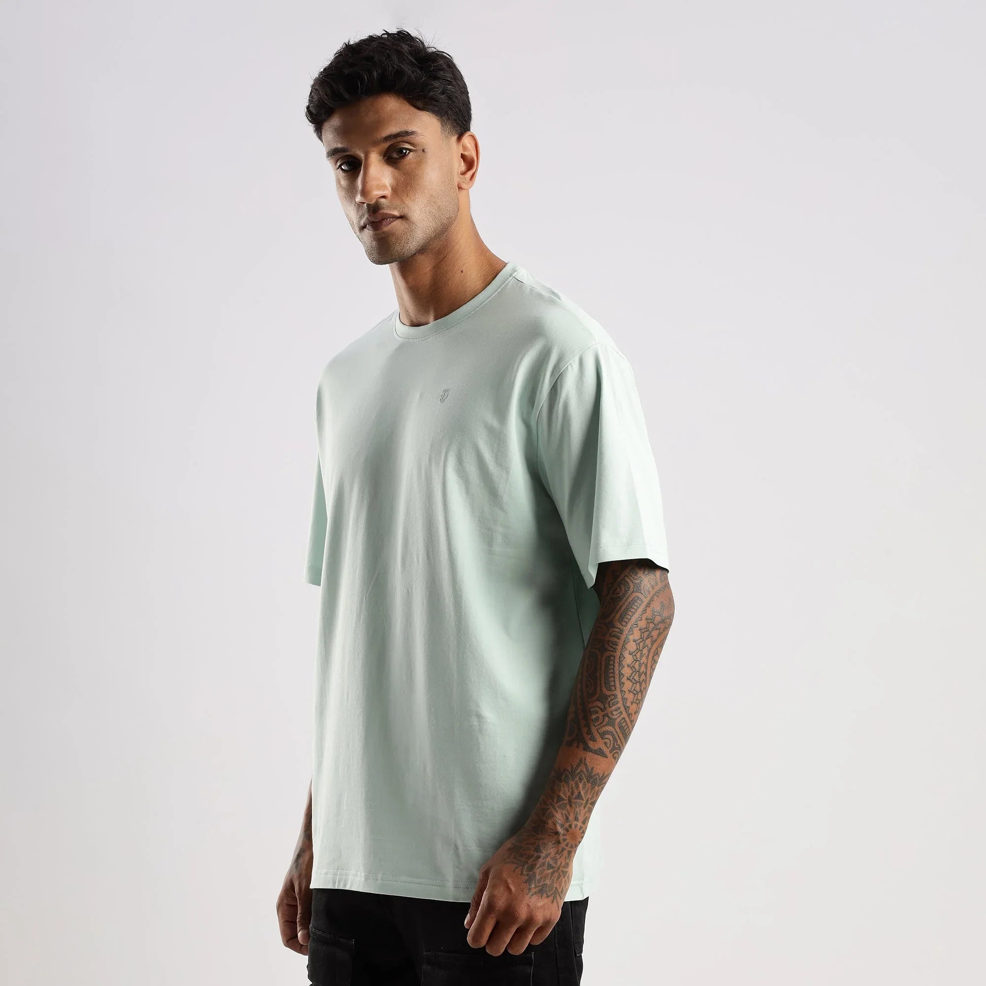 Plain Blue Haze Oversized essential t-shirt