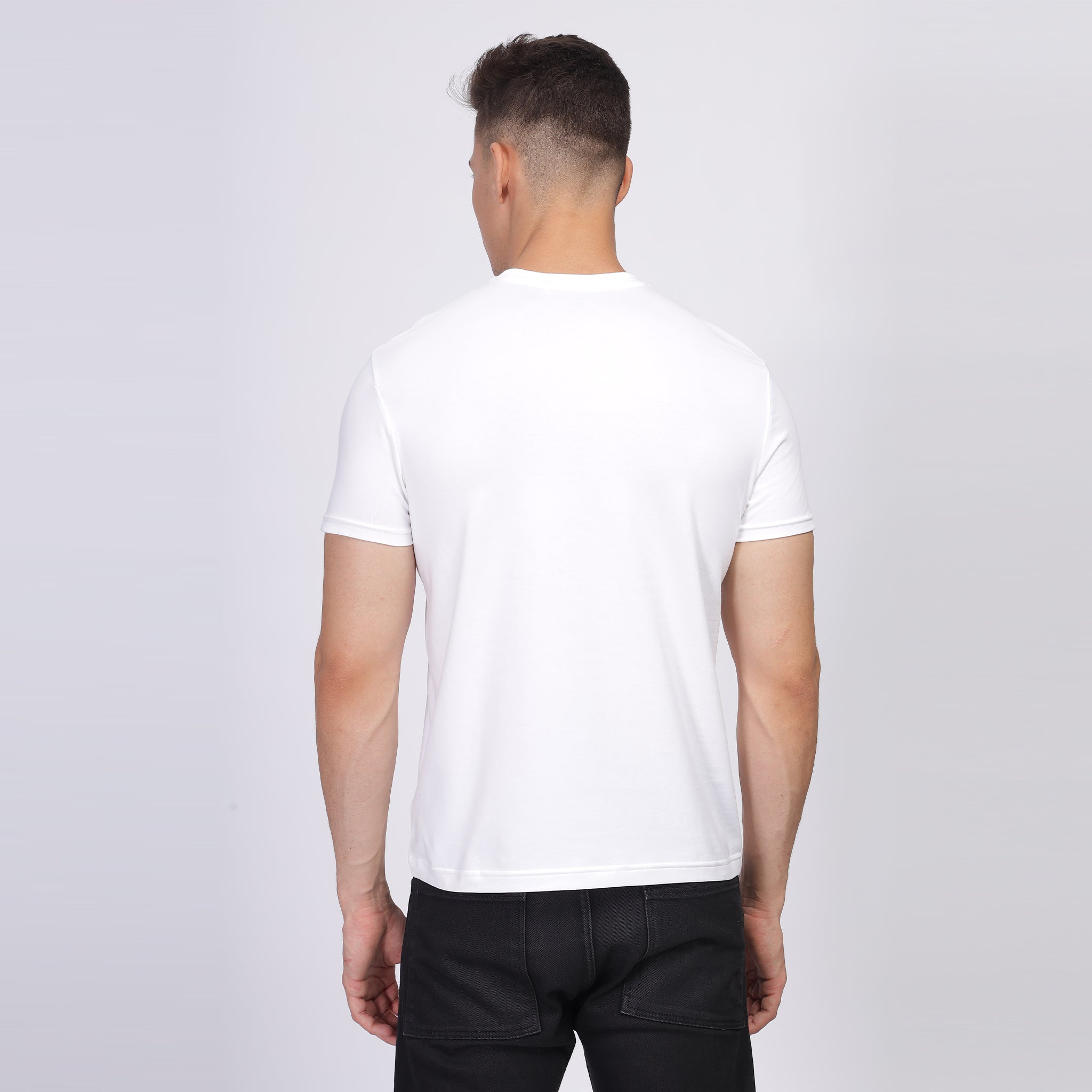 Regular Fit Crew Neck T-shirt - Street82 front print