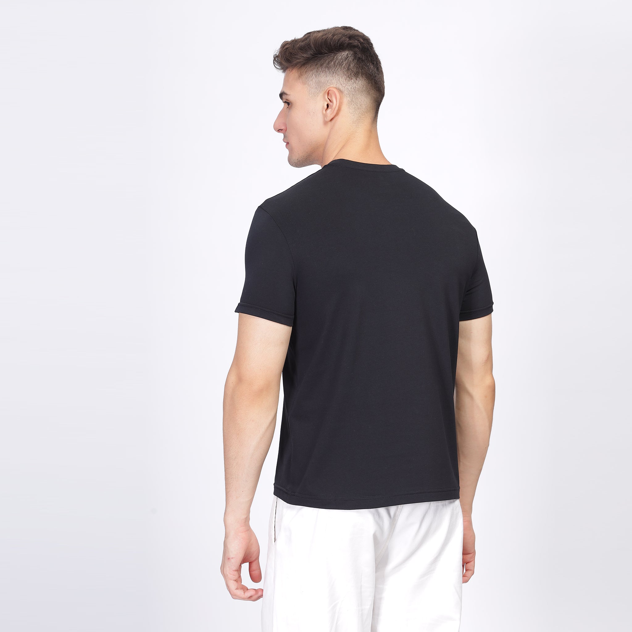 Regular Fit Crew Neck T-shirt - Street82 front print