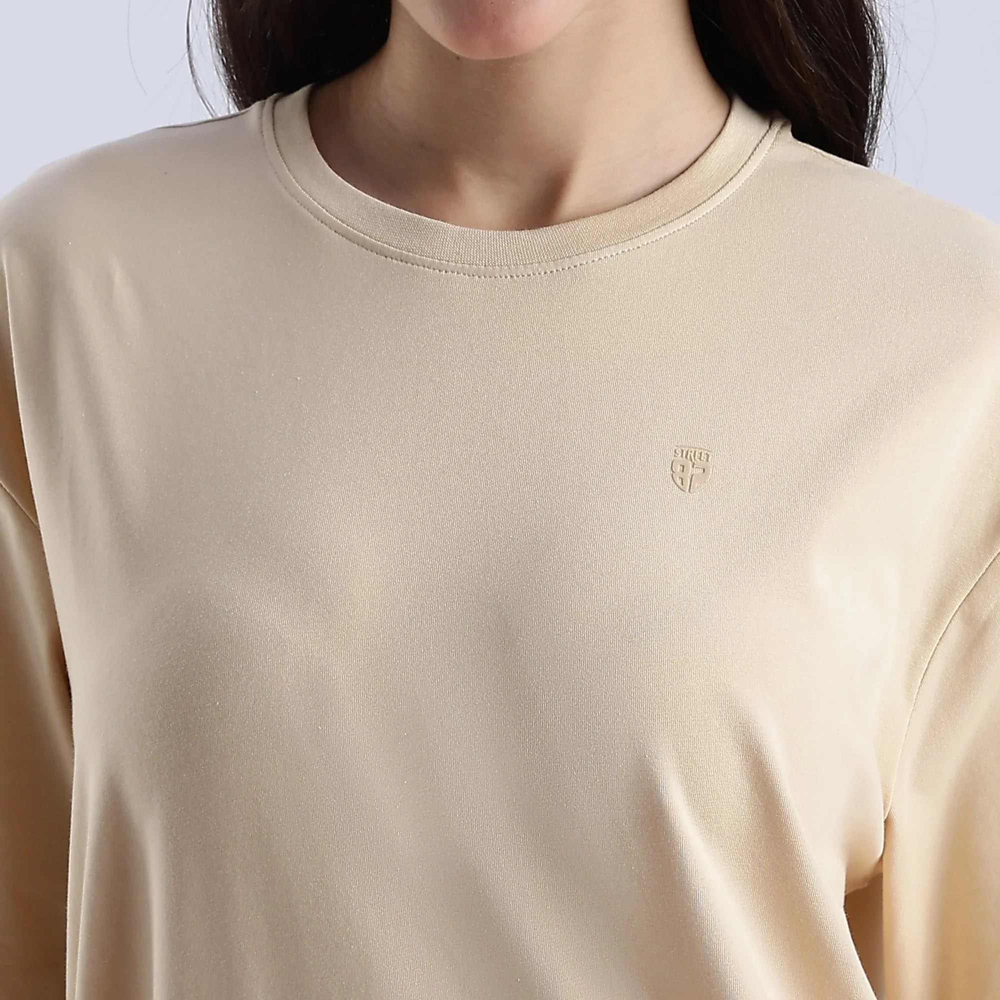 Plain Pebble Oversized essential t-shirt