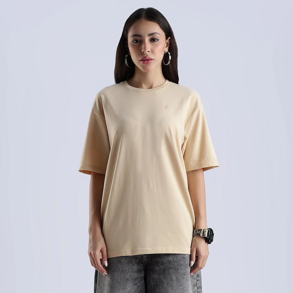 Plain Pebble Oversized essential t-shirt