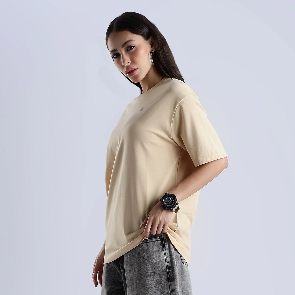 Plain Pebble Oversized essential t-shirt