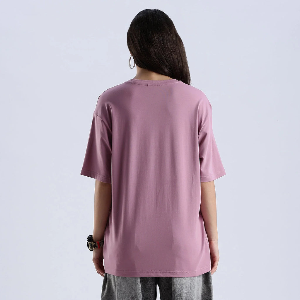 Plain Dusty Orchid Oversized essential t-shirt