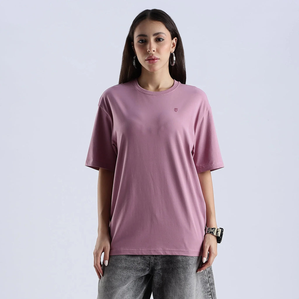 Plain Dusty Orchid Oversized essential t-shirt