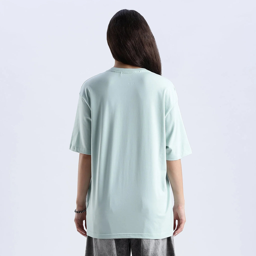 Plain Blue Haze Oversized essential t-shirt