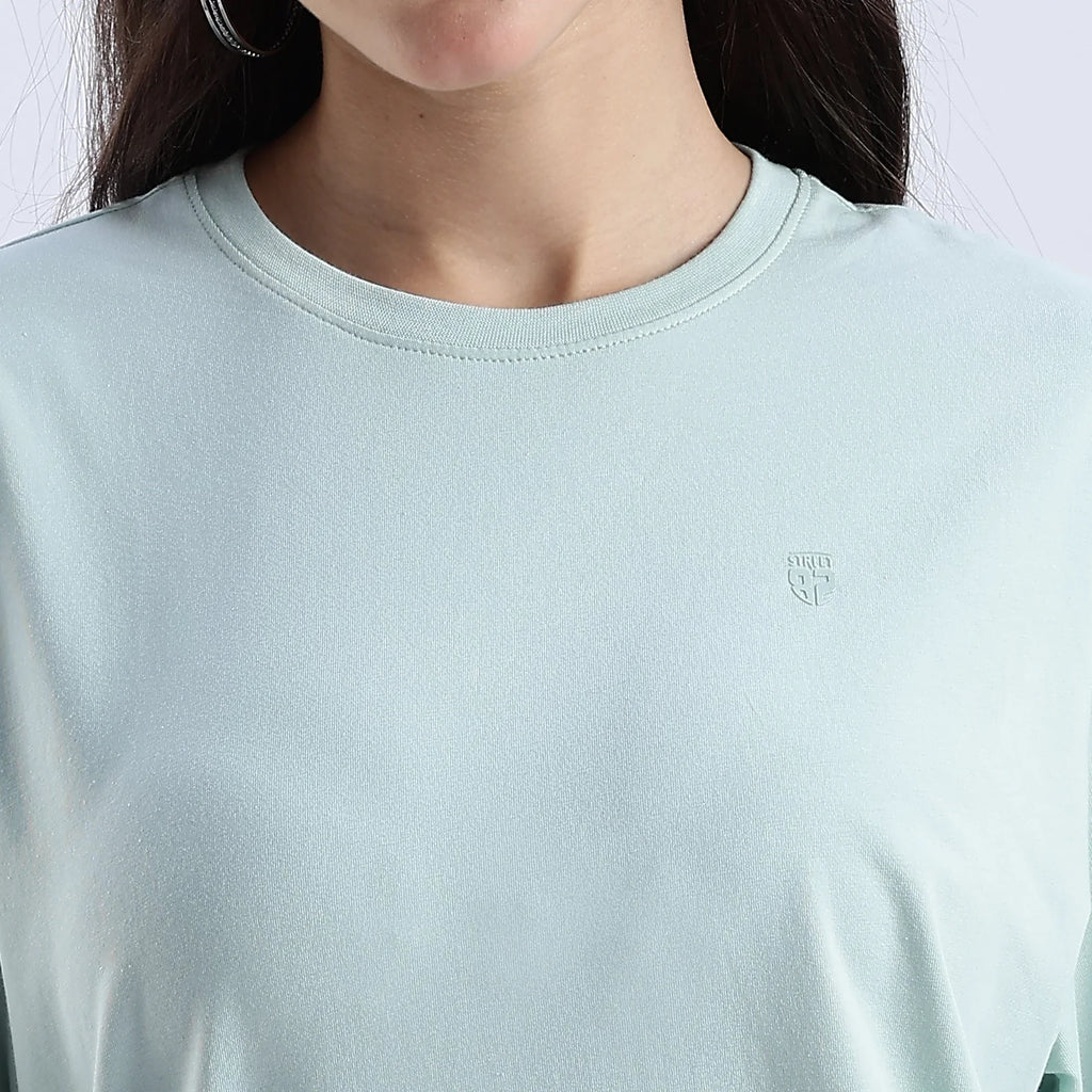 Plain Blue Haze Oversized essential t-shirt