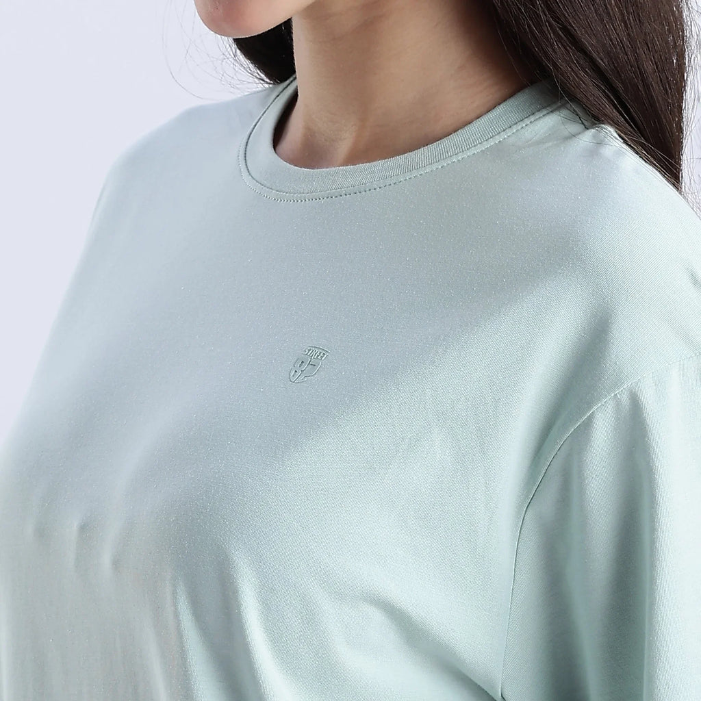 Plain Blue Haze Oversized essential t-shirt