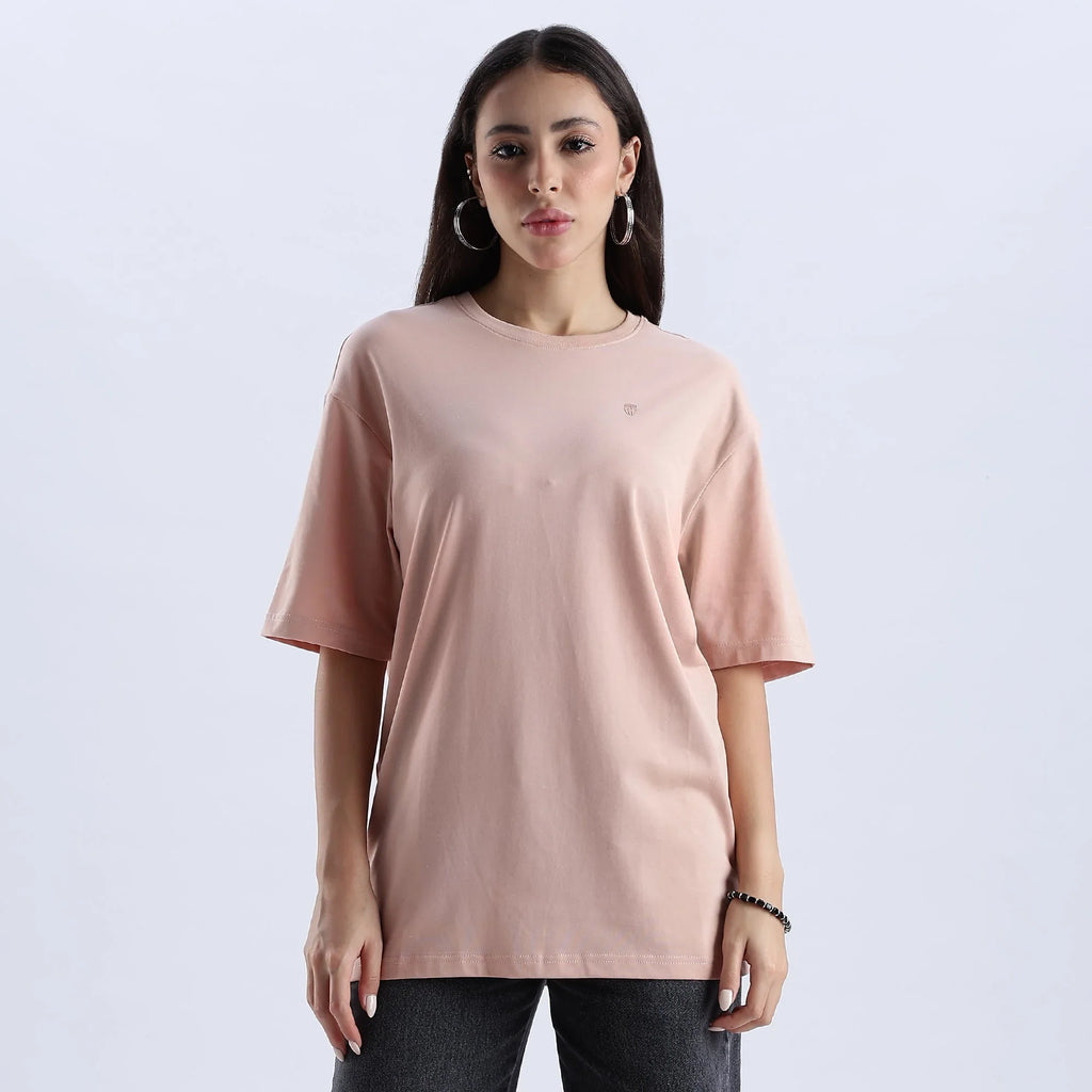 Plain Mahogany Rose Oversized  essential t-shirt