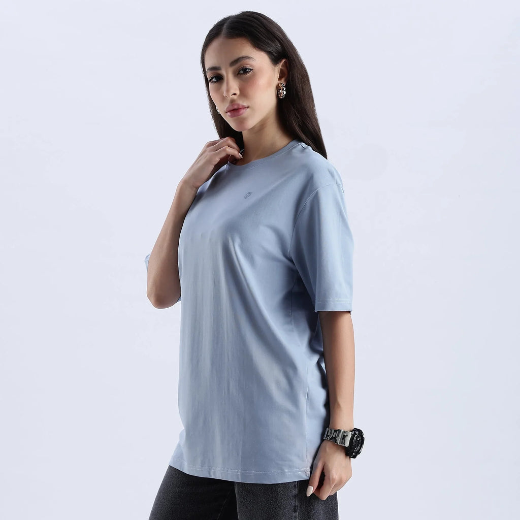 Plain Ashley Blue Oversized essential t-shirt