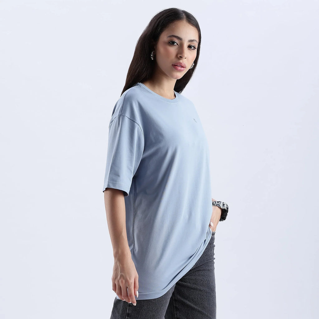 Plain Ashley Blue Oversized essential t-shirt