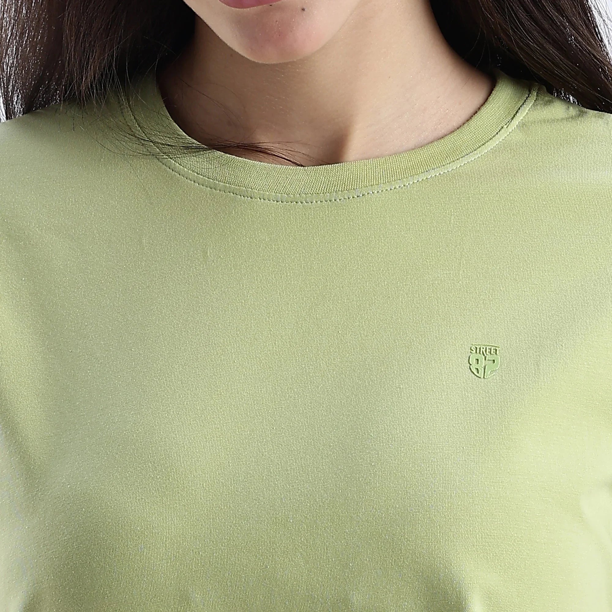 Plain Taragon Oversized essential t-shirt