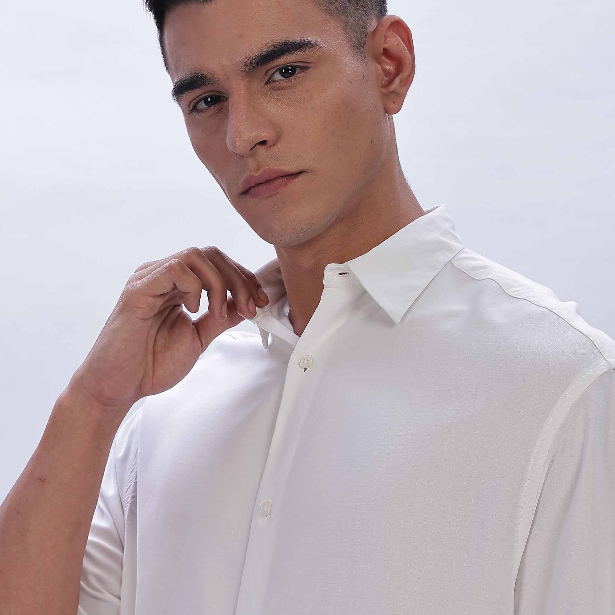 Men's Retro Aesthetic Stand Collar Short Sleeve