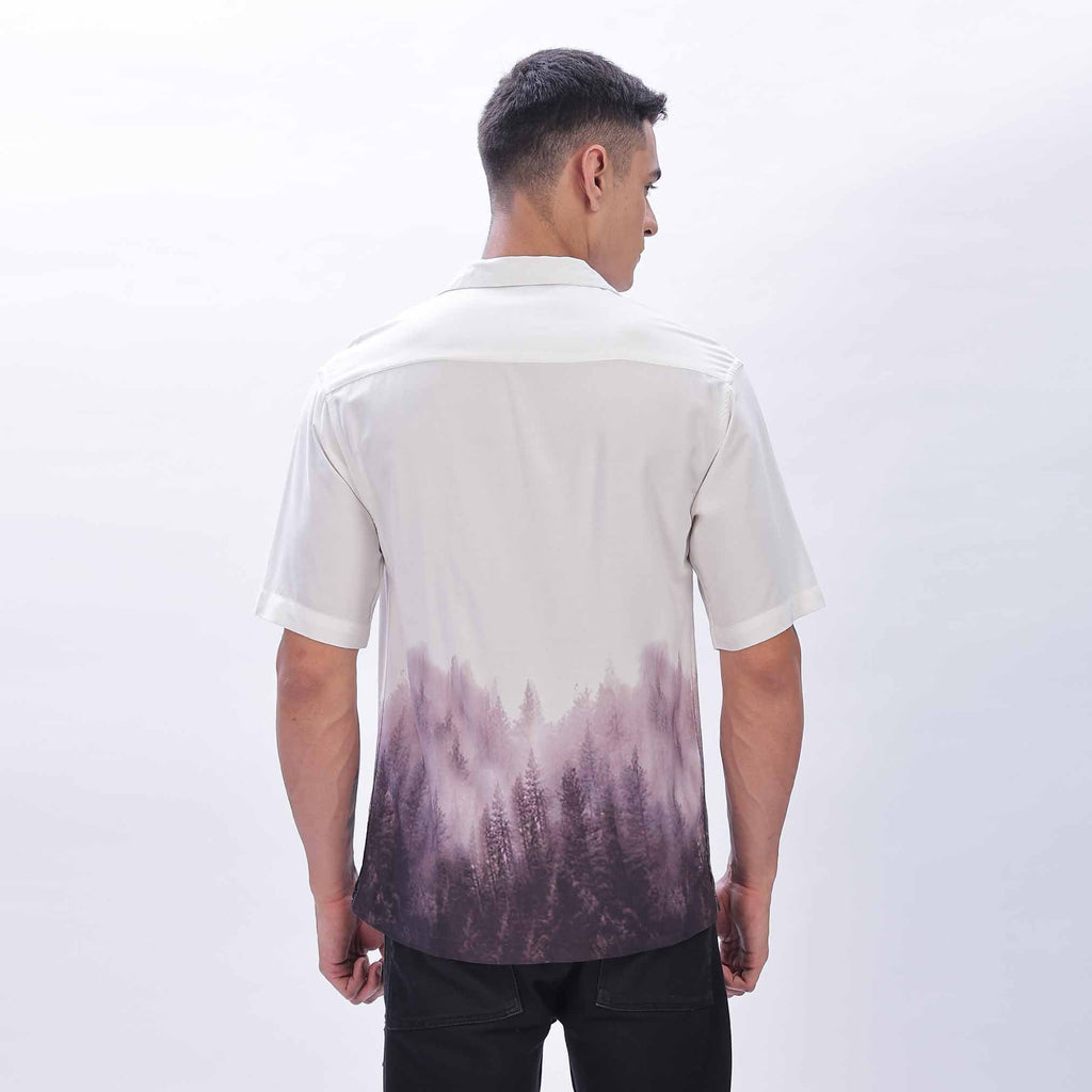 men's Short Sleeve Printed Shirt
