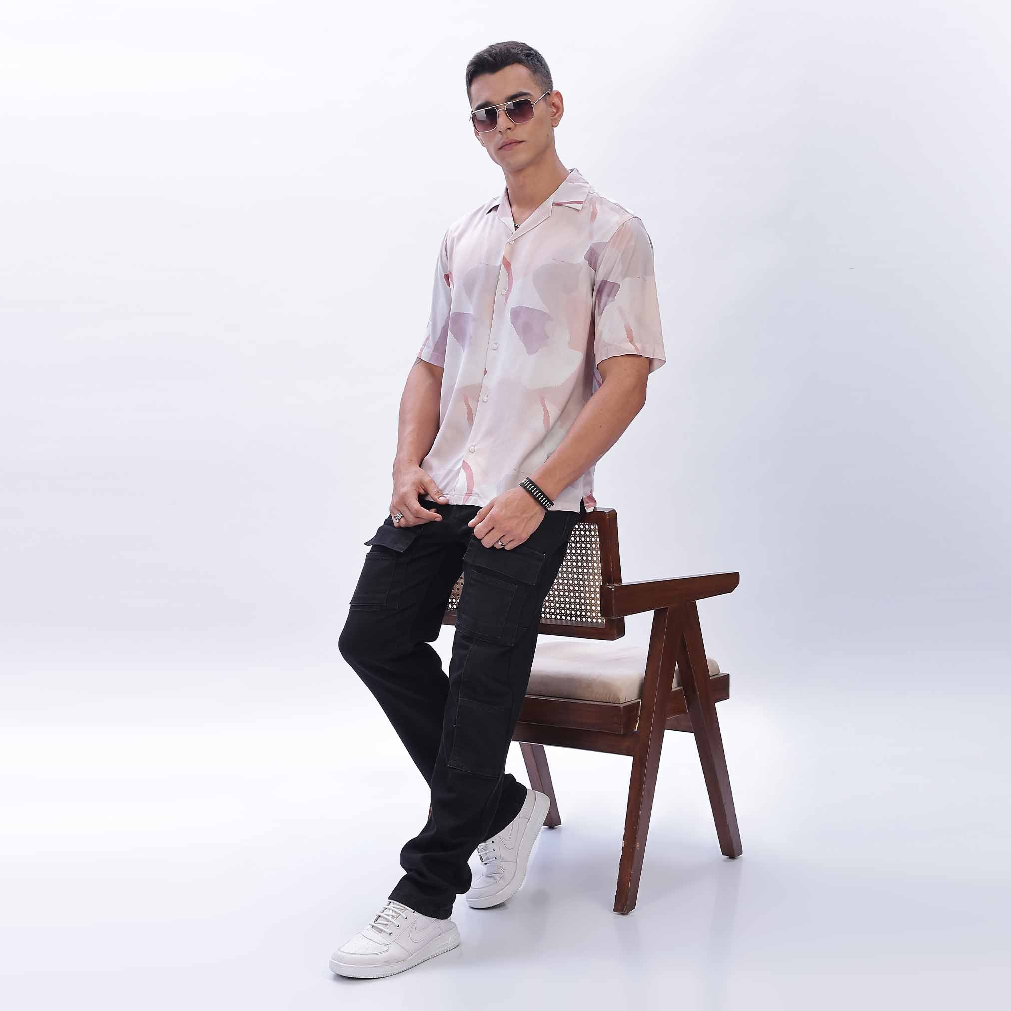 Printed Relaxed Fit Casual Shirt for men