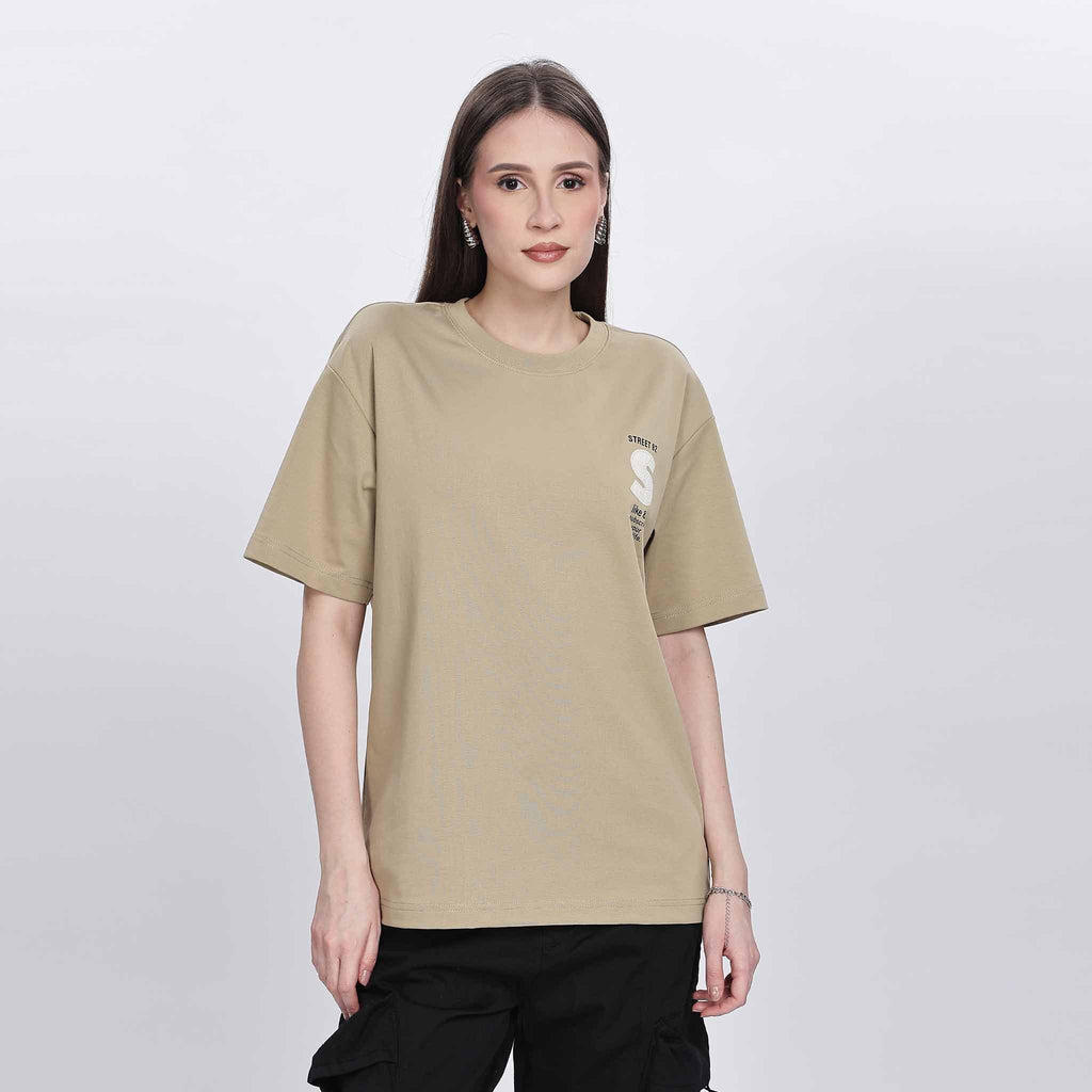 Unisex Applique Detailed Oversize T-shirt