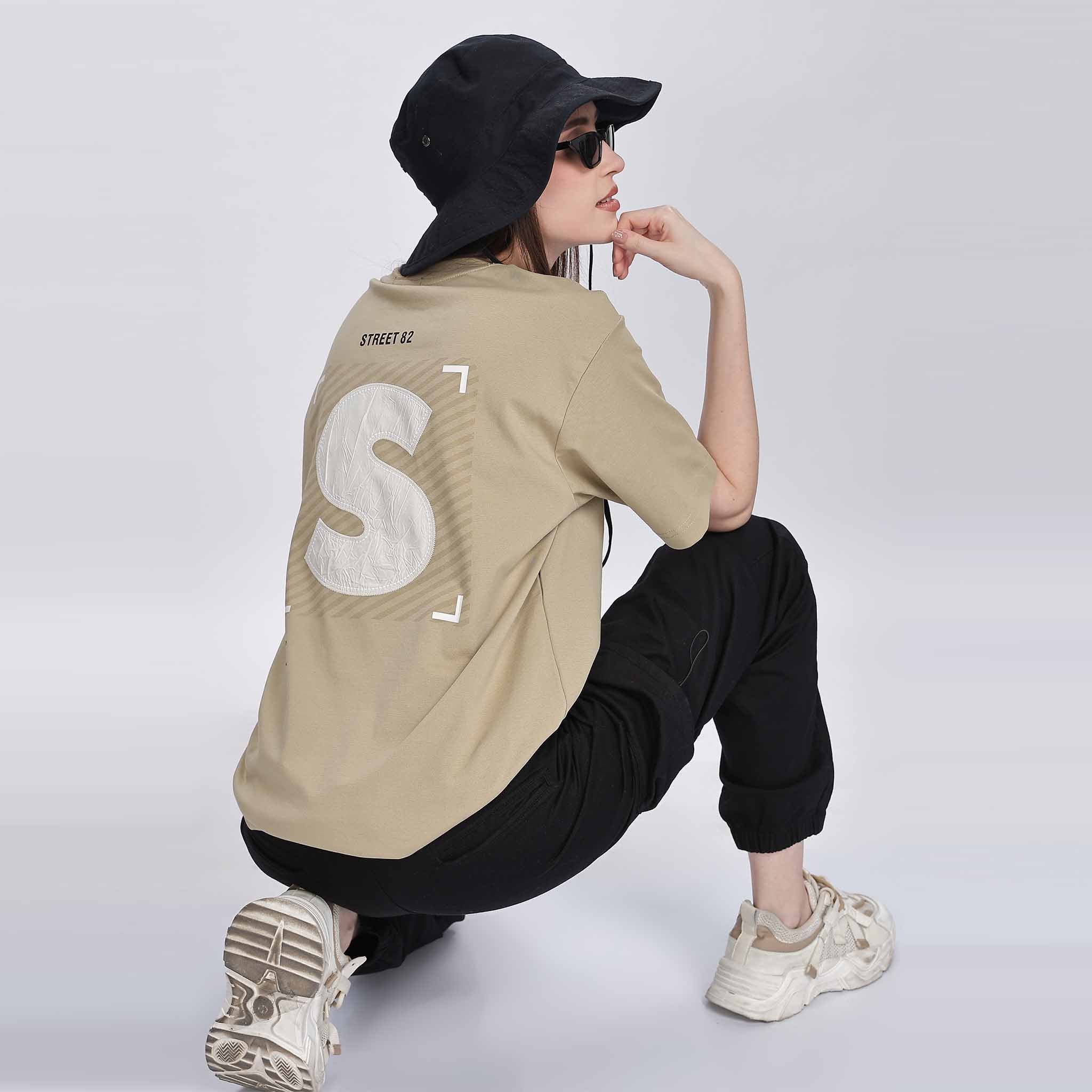 Unisex Applique Detailed Oversize T-shirt