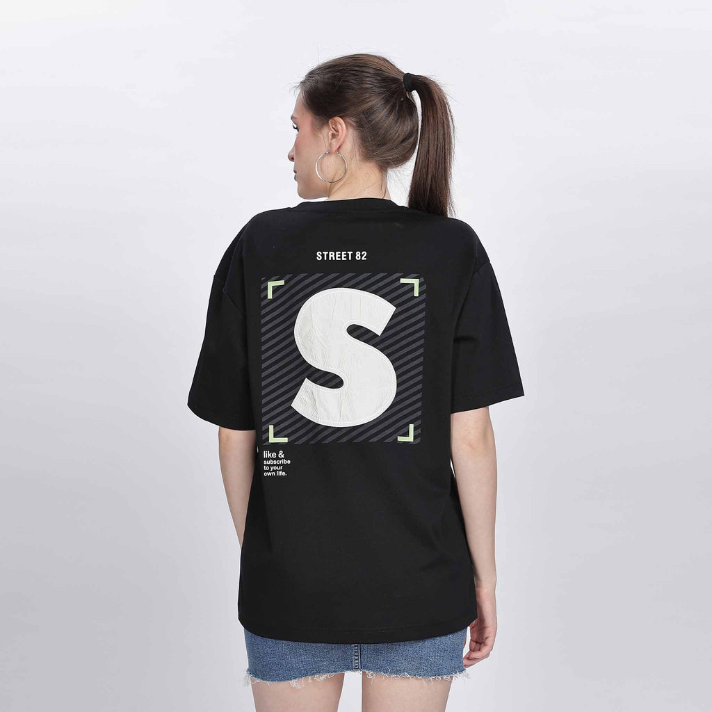 Unisex Applique Detailed Oversize T-shirt