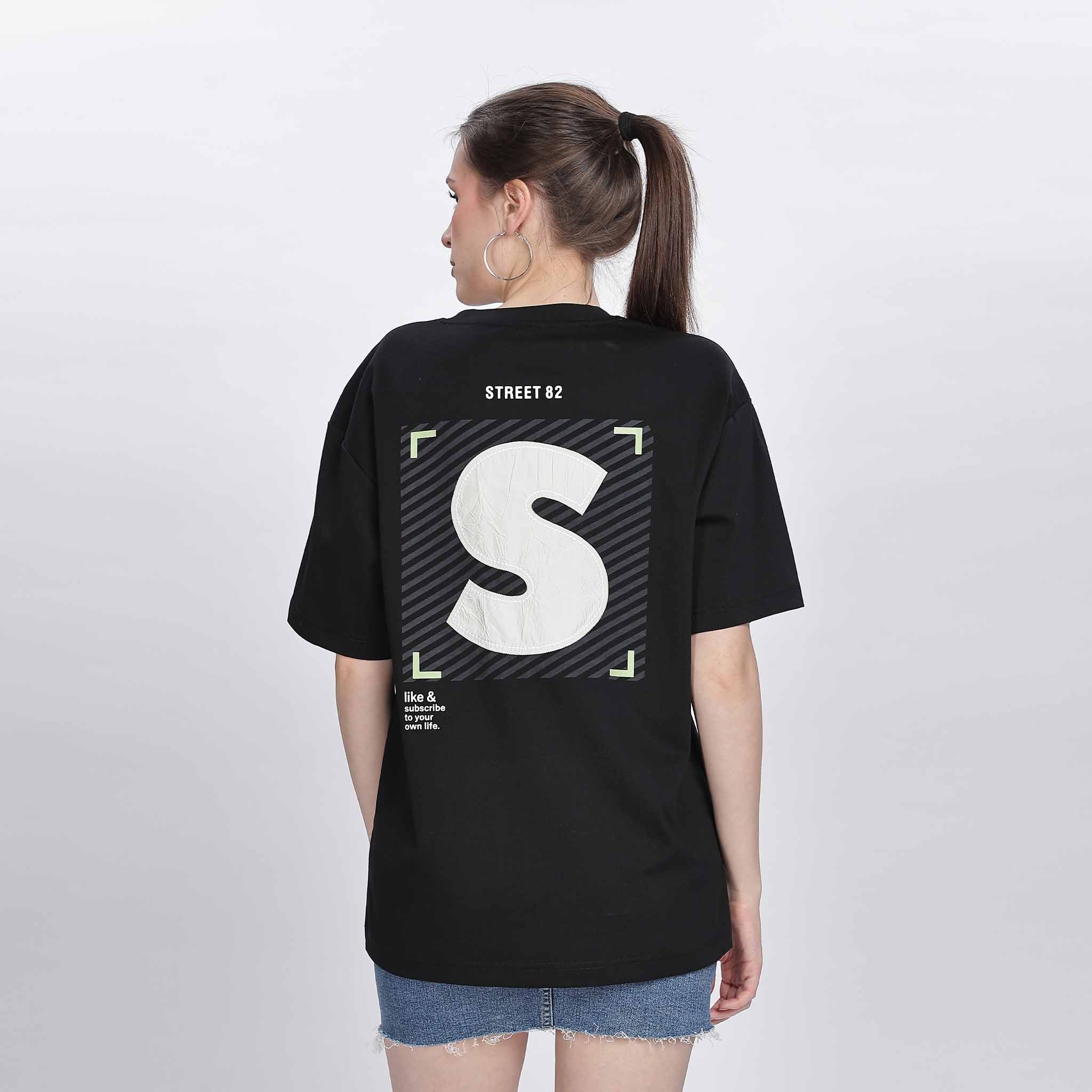 Unisex Applique Detailed Oversize T-shirt