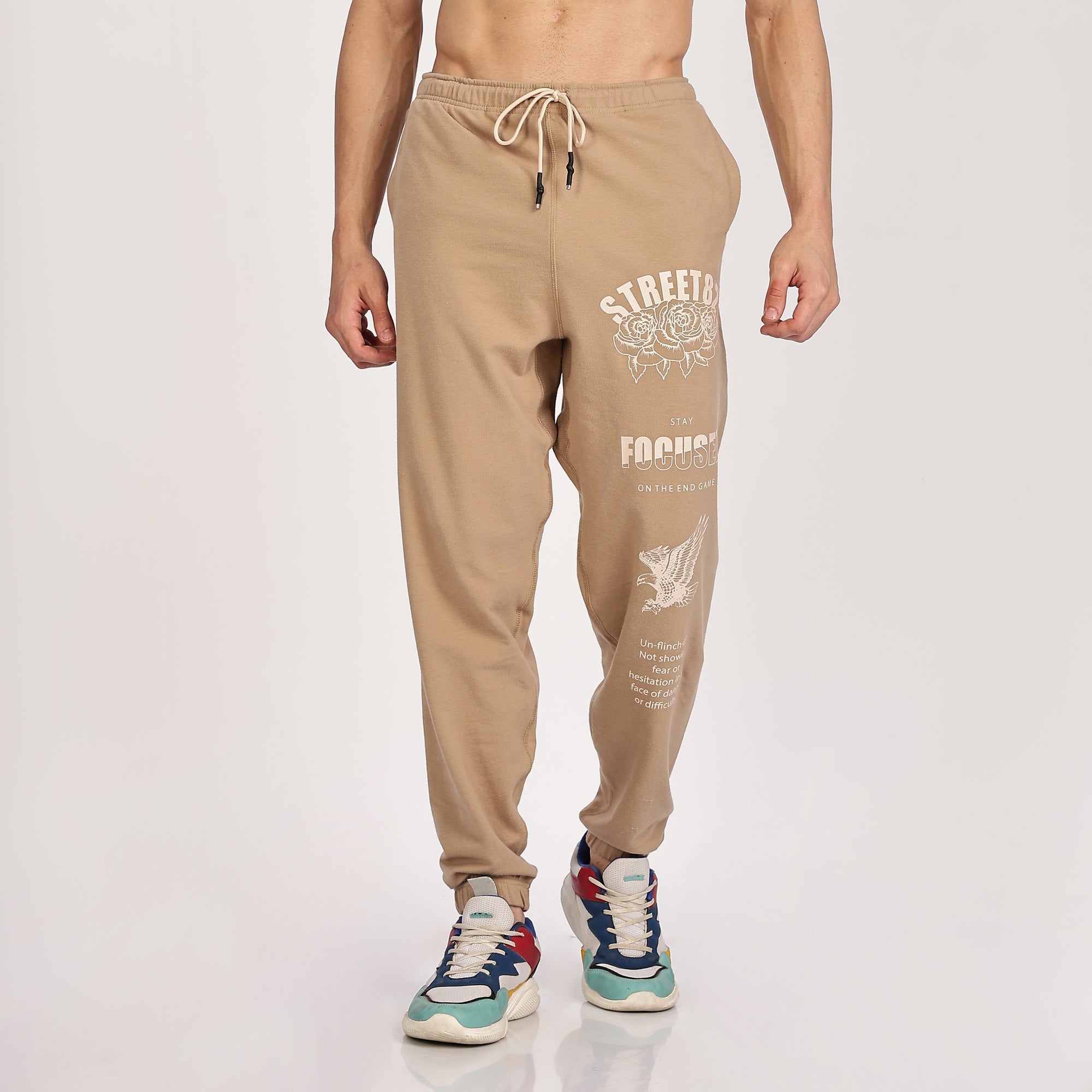 Relaxed Fit Gathered Hem Jogger