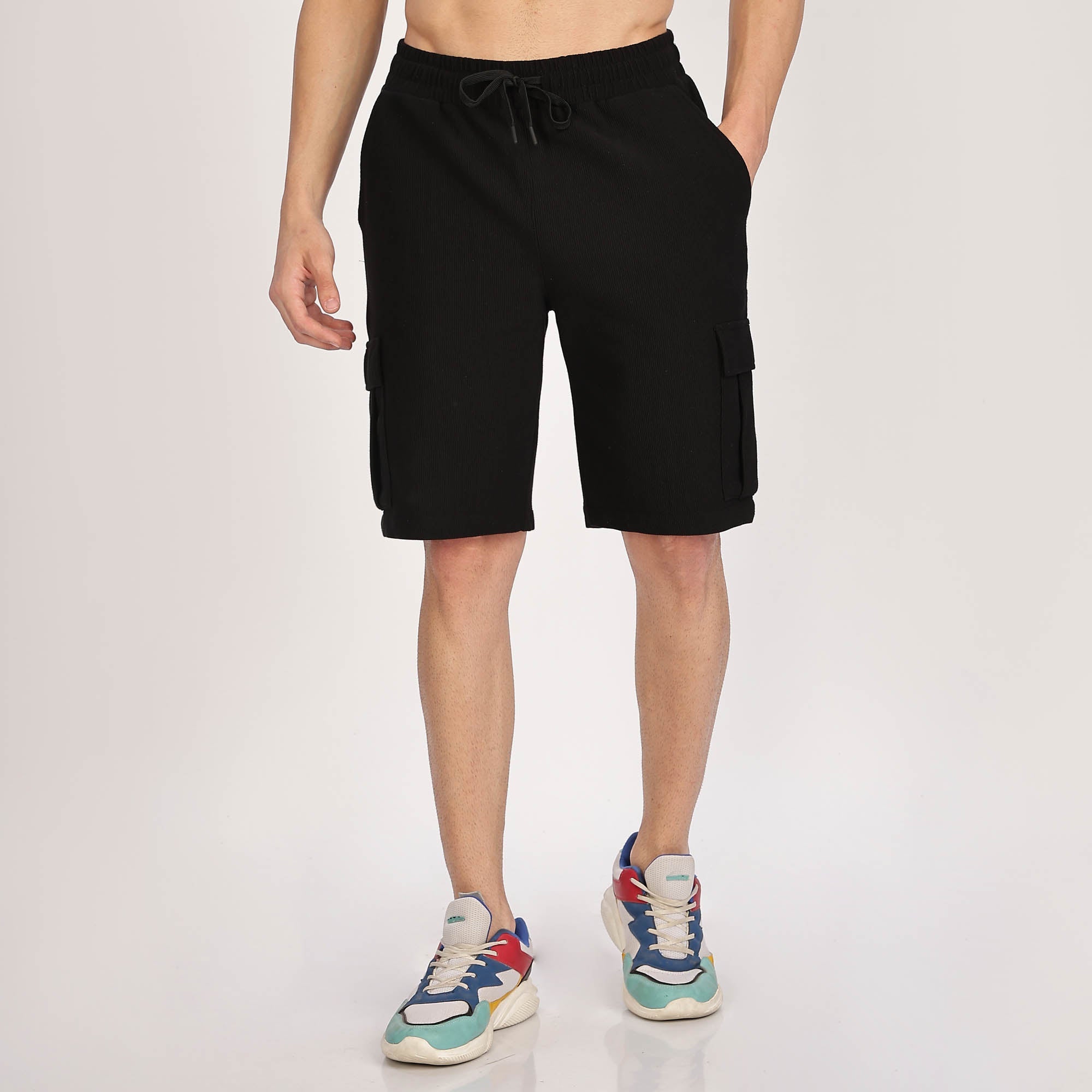 Co-Ord Set -Drawstring Cargo Shorts