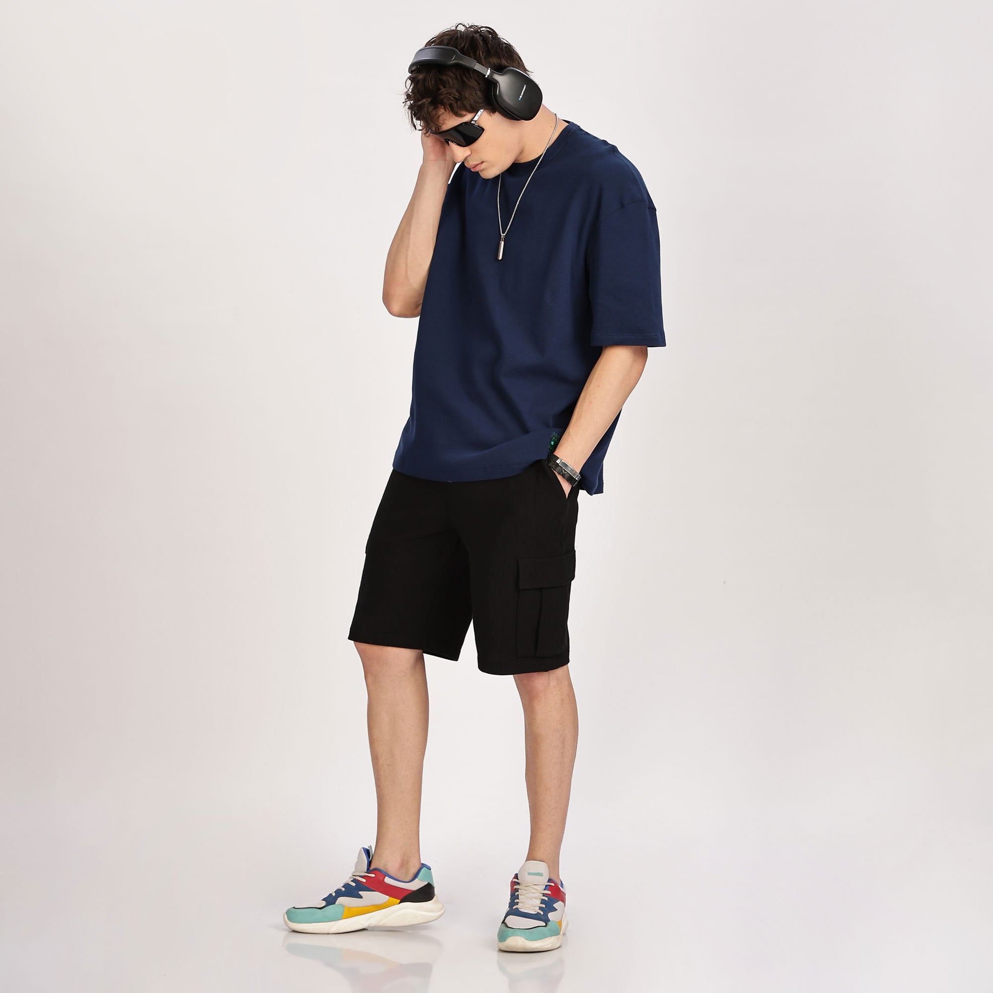 Co-Ord Set -Drawstring Cargo Shorts