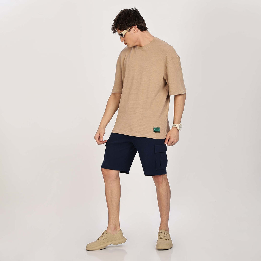 Co-Ord Set -Drawstring Cargo Shorts