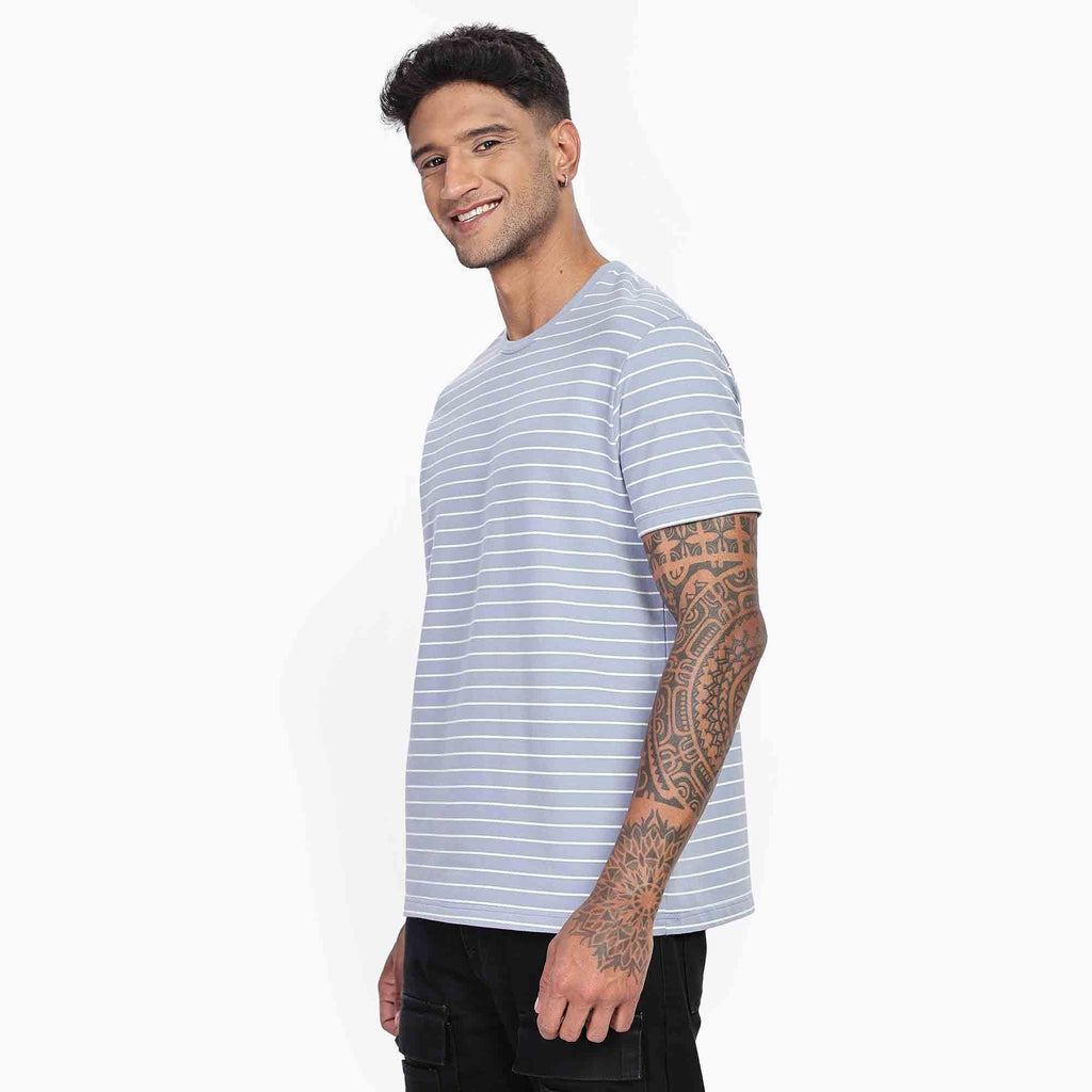 Classic Soft Stripe Crew Neck T-Shirt