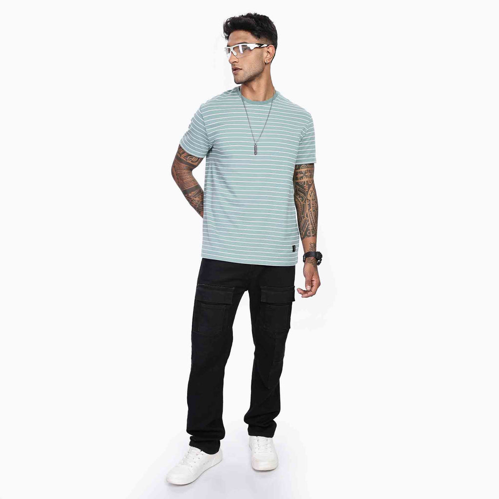 Classic Soft Stripe Crew Neck T-Shirt