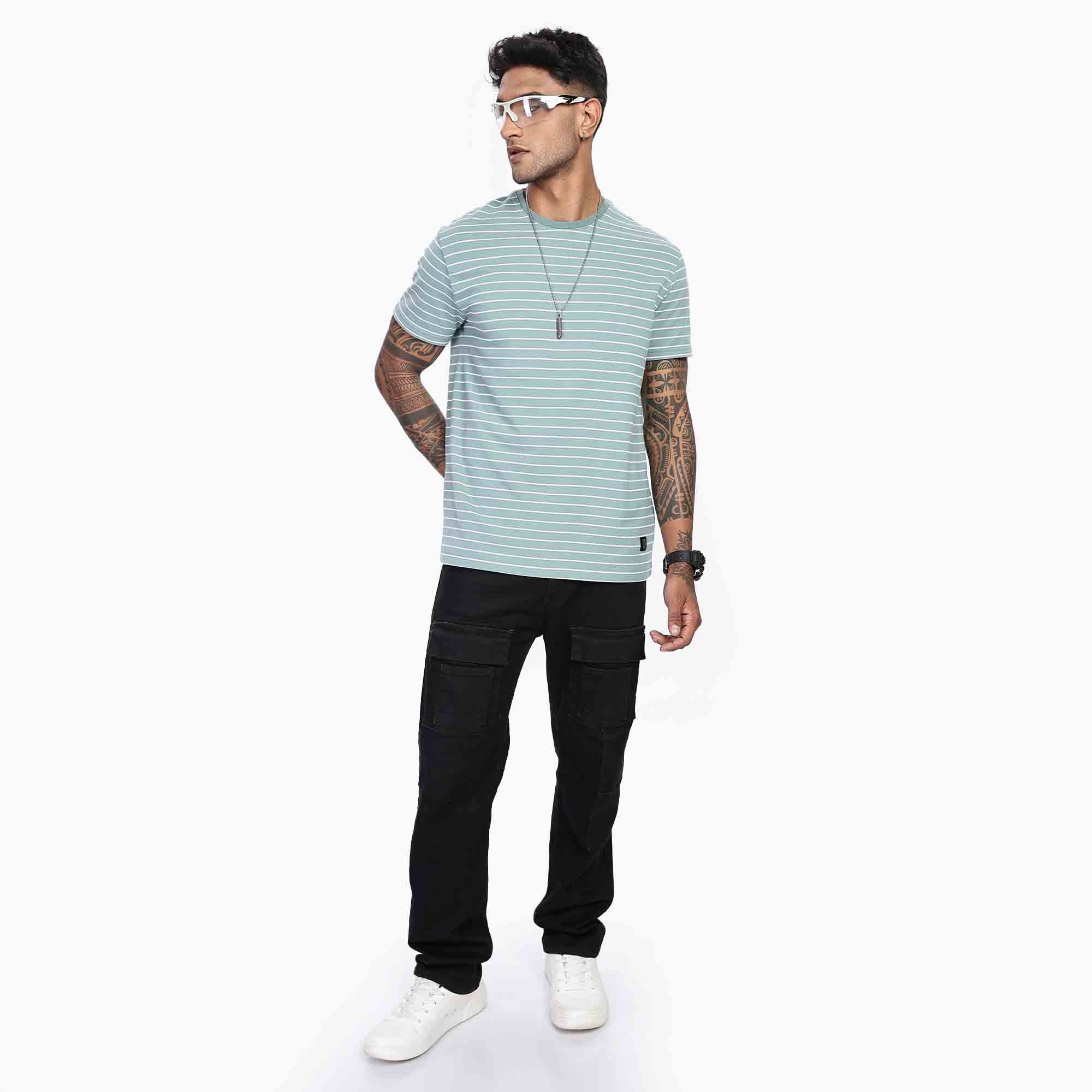 Classic Soft Stripe Crew Neck T-Shirt